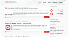 Desktop Screenshot of opera-prehliadac.com